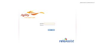ReloAssist: Login - Contact Agility GRMS