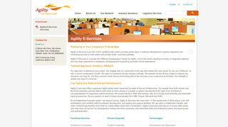 View company website - agilitylogistics.com