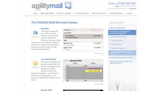 The WebMail (Web Browser) Access - Agility Mail
