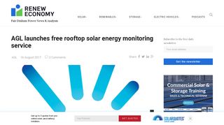 AGL launches free rooftop solar energy monitoring service ...