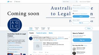 Australian Guide to Legal Citation (@AGLCTweets) | Twitter