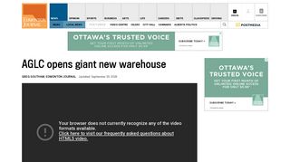 AGLC opens giant new warehouse | Edmonton Journal