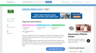 Access aglogic.deere.com. Login