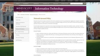 Agnes Scott College - Network Account Policy