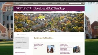 Agnes Scott College - Faculty and Staff One Stop
