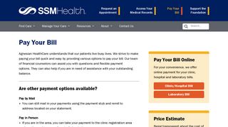 Pay Your Bill | Agnesian HealthCare