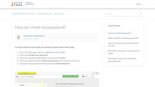 How do I reset my password? – Property Partner Help Center