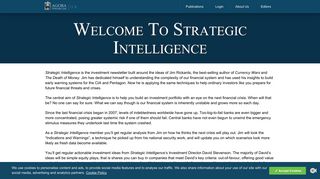 Welcome to Strategic Intelligence | Agora Financial