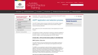 AGPT application and selection process - Australian General Practice ...