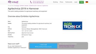 Agritechnica 2019 in Hannover - Trade Fair / Exhibition Information