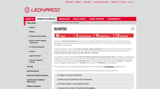 Helicopters - Leonardo - Aerospace, Defence and Security