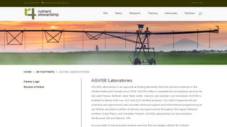 AGVISE Laboratories | Nutrient Stewardship