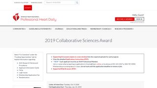 Collaborative Sciences Award