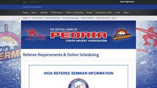 Referee Requirements & Online Scheduling