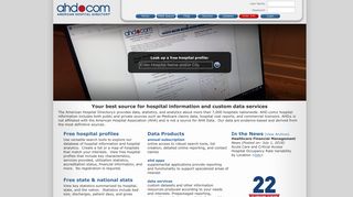 American Hospital Directory - information about hospitals from public ...