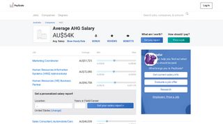 Average AHG Salary - PayScale
