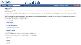 AHIMA Virtual Lab