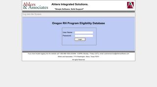 RH Program-Ahlers Integrated Solutions