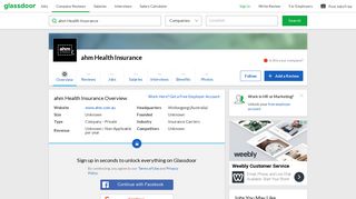 Working at ahm Health Insurance | Glassdoor