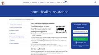 ahm Health Insurance | Compare The Market | Free Quotes