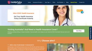 AHM Overseas Student Health Cover (OSHC) Plans | GetMyPolicy ...