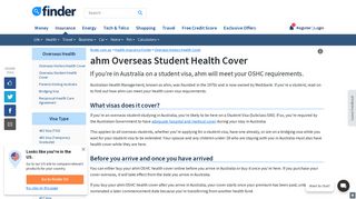 ahm Overseas Student Health Cover (OSHC) 2018 Review | finder ...