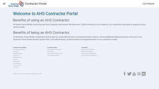 AHS Contractor Portal - American Home Shield
