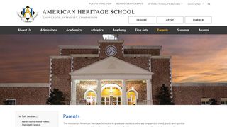 Plantation Parent Information - American Heritage School