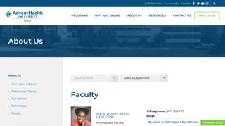 Faculty - AHU Online