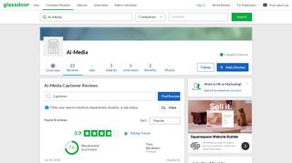 Ai-Media Captioner Reviews | Glassdoor