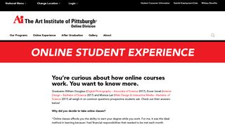 Online Student Experience | The Art Institute of Pittsburgh - Online ...