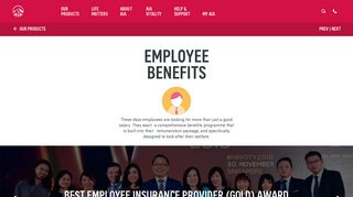 Employee Benefits - Products | AIA Singapore
