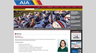 Officials :: AIA Online - Arizona Interscholastic Association
