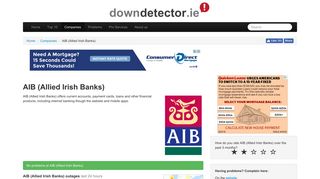 AIB down? Current outages and problems | Downdetector