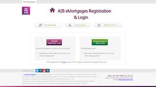 Log In - Customer Mortgage Application, AIB