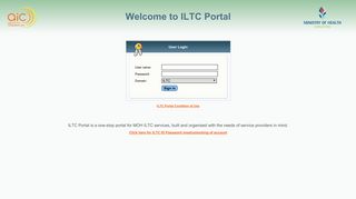 ILTC Portal v3.2.1.1 - Login