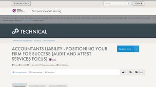 Accountants Liability - AICPA | CIMA Competency and Learning