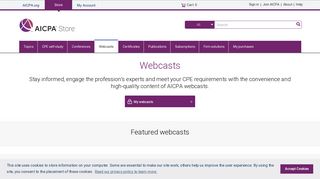 AICPA Store | Webcast & Webinars| Register for Upcoming Web ...