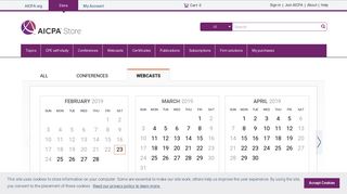 AICPA Webcasts & Conference Calendar