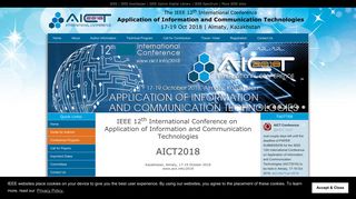 AICT2018 | IEEE 12th International Conference on Application of ...