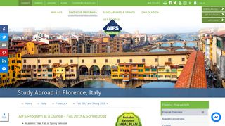 Study Abroad in Florence, Italy with AIFS - Fall 2017 and Spring 2018