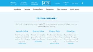 Existing Customers | AIG Ireland