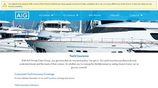 Yacht and Sailboat Insurance - AIG Private Client Group