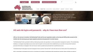 AIG web site logins and passwords - why do I have more than one ...