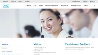 Contact Us - Insurance from AIG in Singapore - AIG.com