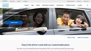 Car Insurance - Insurance from AIG in Singapore - AIG.com