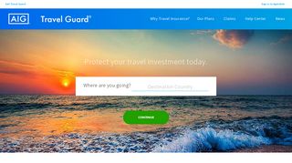 AIG Travel Guard - Travel Insurance - Protect your travel investment