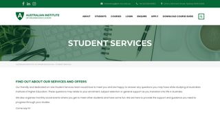 Student Services – Australian Institute of Higher Education