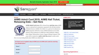 AIIMS Admit Card 2019, AIIMS Hall Ticket, Releasing Date - Get Here