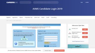 AIIMS Candidate Login 2019 - Application Form, register and fill